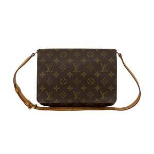 LOUIS VUITTON Brown Monogram Leather Shoulder Bag